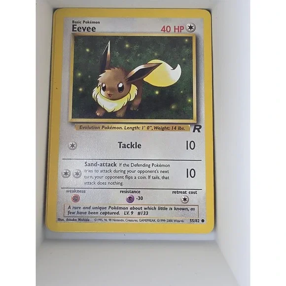 Eevee 55/82 Common Team Rocket Pokemon Unlimited Near Mint