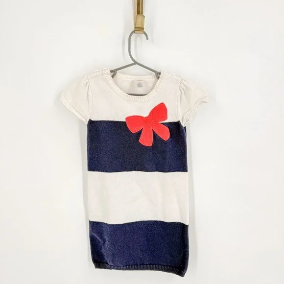 Gymboree Blue and White Casual Dress with Bow