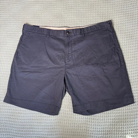 NEW Faherty Island Life Shorts Mens 42 Vintage Navy Blue Pants Chino 8