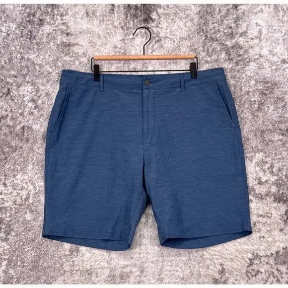 Faherty All Day Shorts 36 Mens Blue
