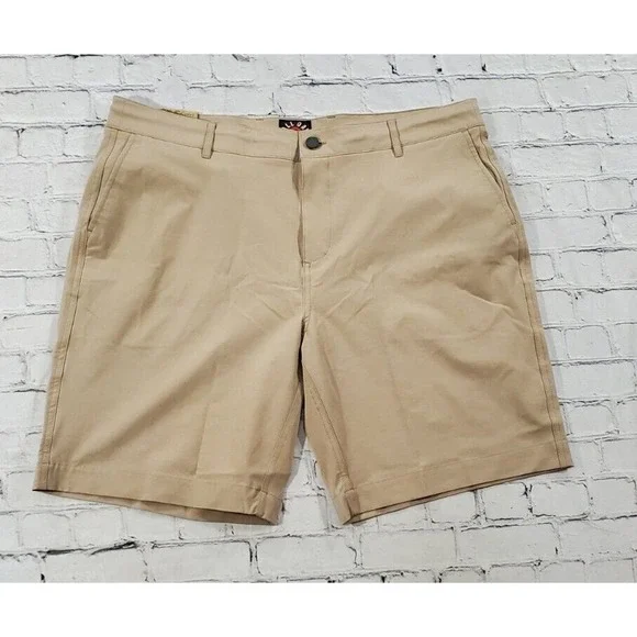 Faherty Belt Loop All Day Shorts Water Repellant Khaki MENS SIZE 40