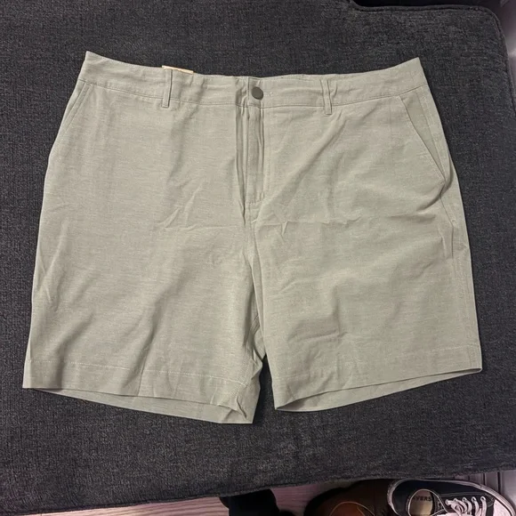 Faherty Brand All Day Belt Loop Short Men Stretch Olive Green Casual 40 NWT NEW