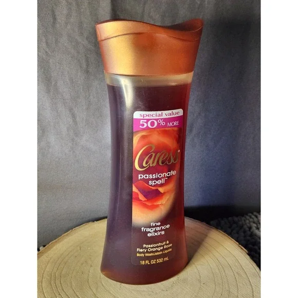 Caress Passionate Spell Passionfruit & Fiery Orange Rose Body Wash 18 oz‎ RARE