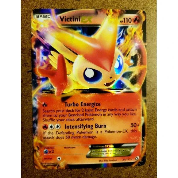 TCG POKEMON VICTINI EX Legendary Treasures FULL ART! Reverse Holo ULTRA RARE!