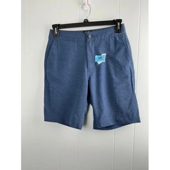 Faherty All Day Shorts Mens Blue Heathered Hybrid Board Shorts Size 31‎