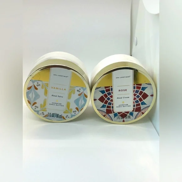 Spa Luxetique Shea Butter Hand Creams Vanilla & Rose W/Shea Butter 90mL/ea-2