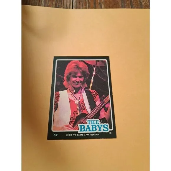Vintage 1979 The Babys Trading Card #57 London Rock Band Collectible