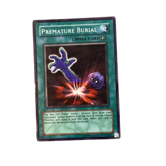 Yu-Gi-Oh Trading Card Game Green Premature Burial SKE-039 Unlimited