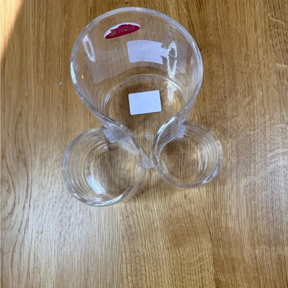 Clear plastic utensil holder set of 2
