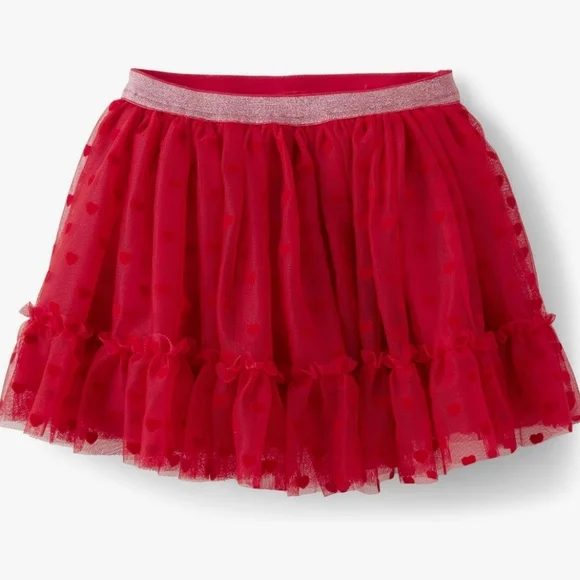 Gymboree Tulle Skirt Red Heart Valentine Cutie Diaper Cover Size 18-24mo NEW