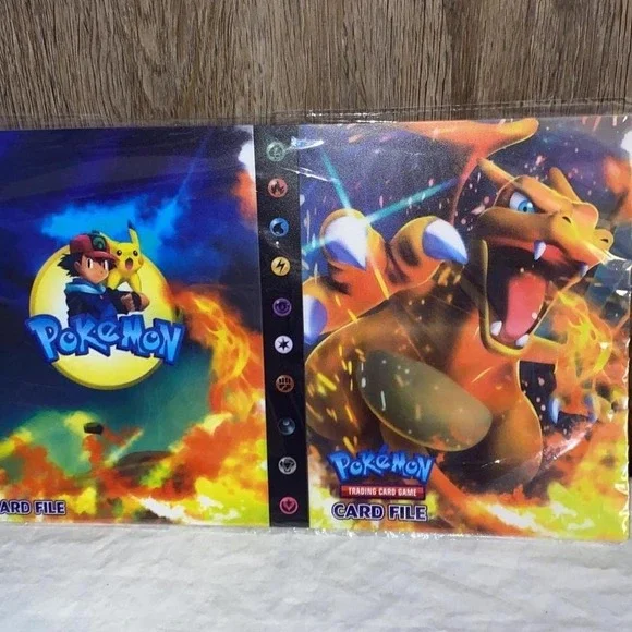 Pokémon trading card file, Charizard, Pikachu,‎ Ash Ketchum