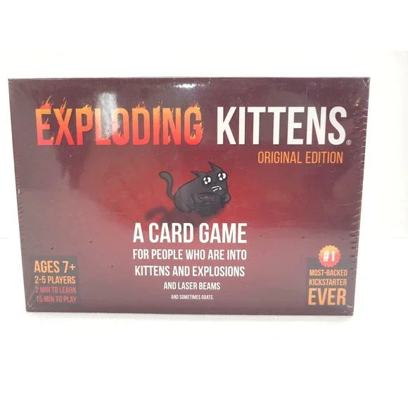 Exploding Kittens Card Game Original Edition Brand New Sealed Kids Age 7 And up
