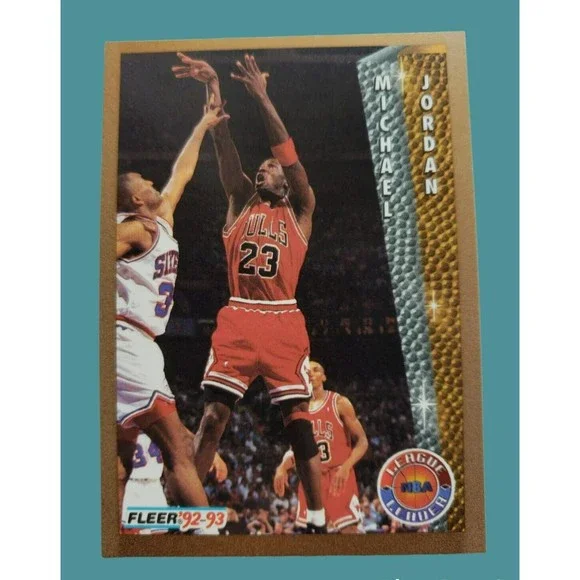 '92-'93 Fleer Michael Jordan #238 Basketball Card NBA League Leader Bulls NM-MT!