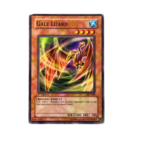 Yu-Gi-Oh Trading Card Multi Gale Lizard IOC-008 1st Edition Rare