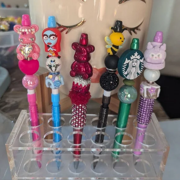 Colorful Character-Themed Kids Toy Pens..Beautiful handmade pens in all styles.