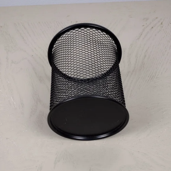 Office Supplies Black Mesh Organizer