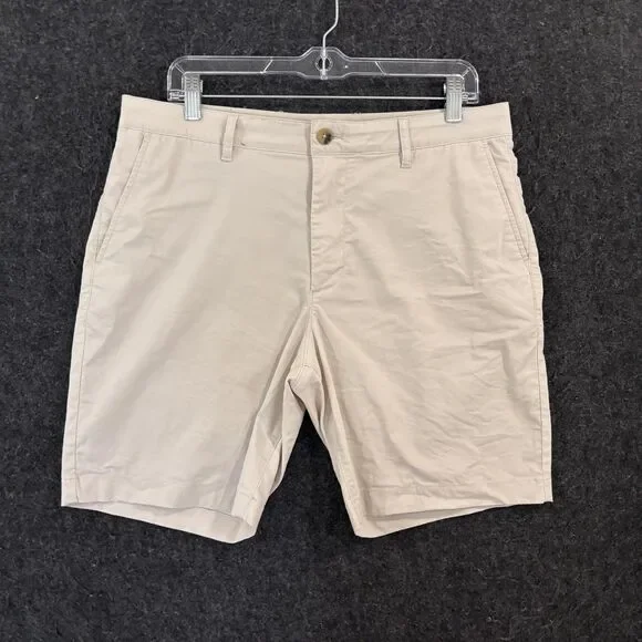 Faherty Movement Shorts Men's 32 Khaki 8