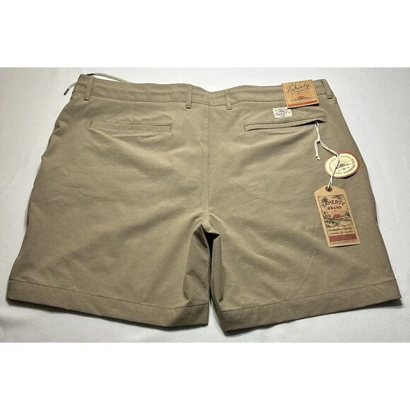 Faherty All Day Shorts Khaki Stretch Men's 40 Beach Preppy Golf Casual NWT New