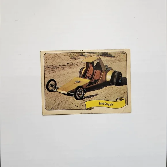 🏜️ Vintage 1970 Fleer GEORGE BARRIS Kustom City Sticker - SAND DRAGGIN’ 🏎️💨