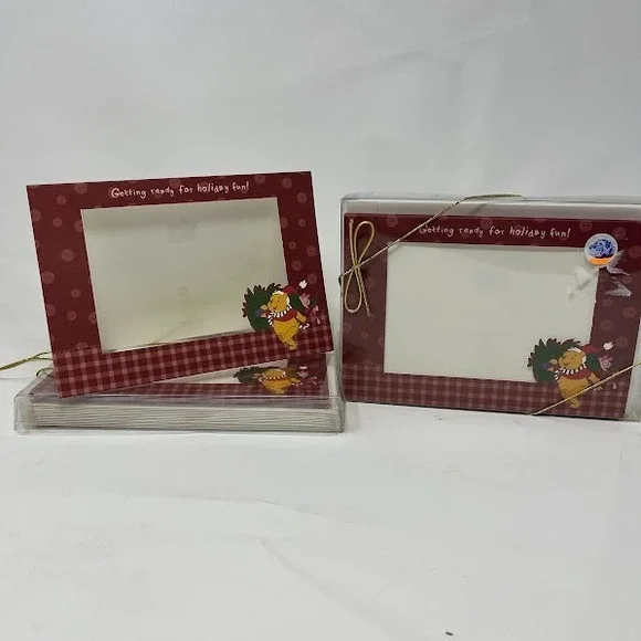 Disney Winnie The Pooh Christmas Cards 22ct Vintage Michel & Co 100 Acre Collect