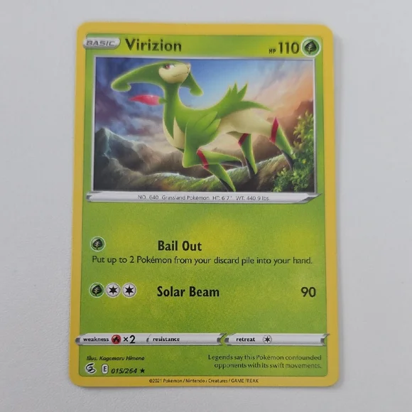 Pokemon Virizion Card