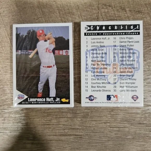 1994 Classic SEALED TEAM Martinsville Phillies Full Team + Checklist Lawrence Ru