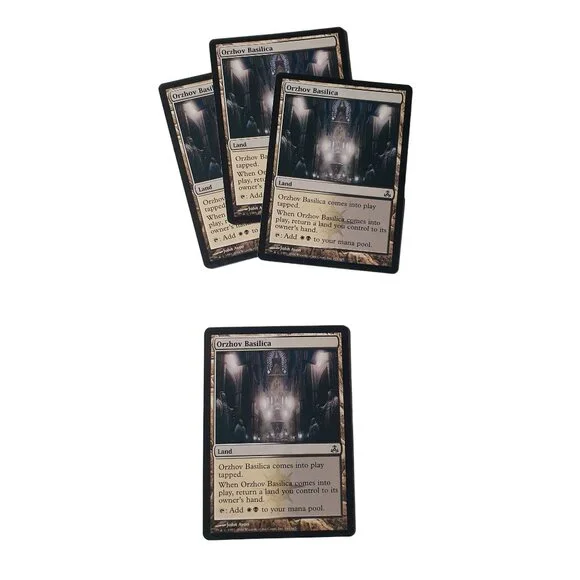 Magic The Gathering Orzhov Basilica Land Card Set of 4 MTG Deckmaster 161/165 NM
