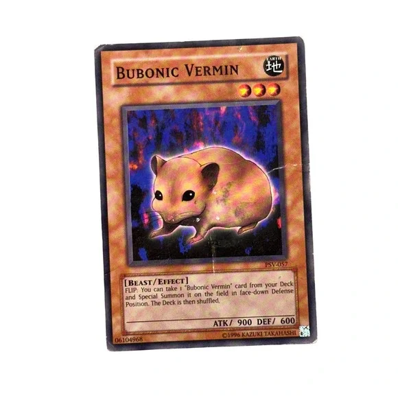 Yu-Gi-Oh! Trading Card Game Brown Bubonic Vermin PSV-057 Super Rare