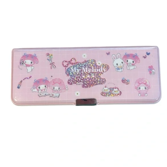Sanrio My Melody Sweet Piano Pencil Case Magnetic Double Sided Pink