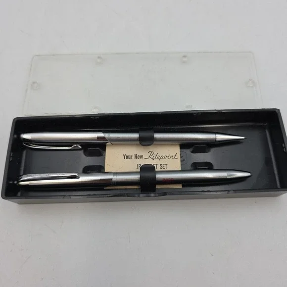 Vintage RITEPOINT Jr Cadet Set Metal Pen & Pencil We Made A Million 1962 Rare