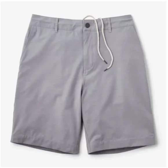 Faherty Belt Loop Grey All Day Shorts Size 40