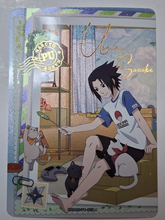 Naruto Kayou English Edition Sasuke Uchiha PU-005L4 Rare Full Art