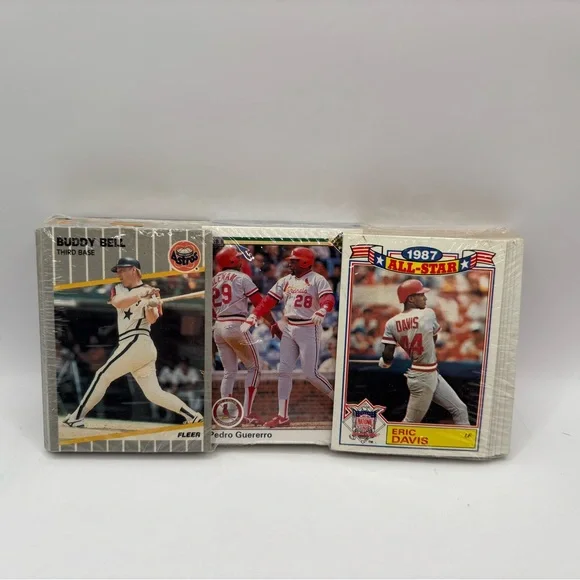 80s -90s Baseball Card Lot 300+ All Stars/ Commons Junk wax Era (Sealed).