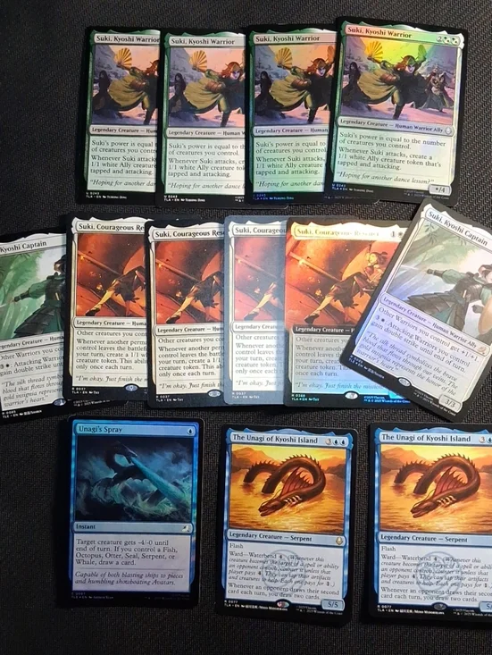 Kyoshi Warrior Ally Deck ~Suki, Courageous Rescuer Extended Art Foil ~ 32 Cards