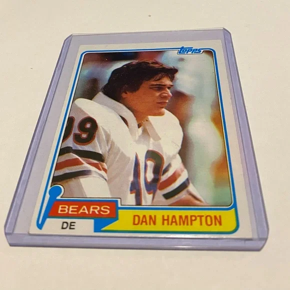 Dan Hampton Rookie RC 1981 Topps Football Card Vintage Collectible