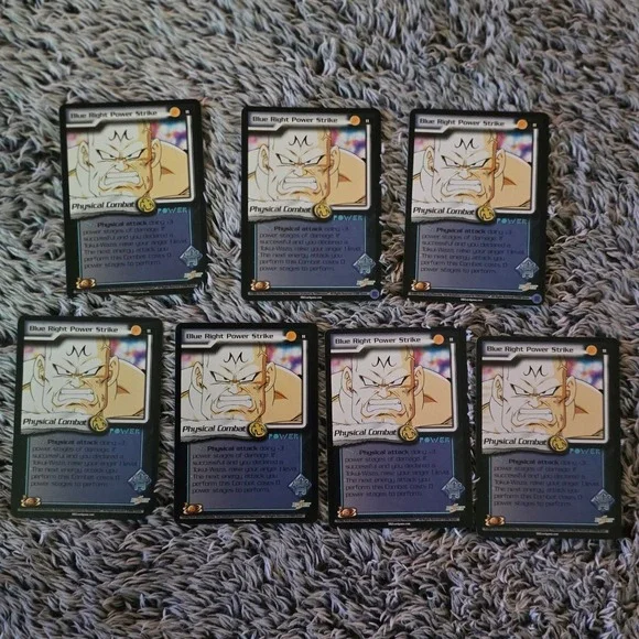 7x Dragon Ball Z Score TCG Blue Right Power Strike 11 World Games Saga Spopovich