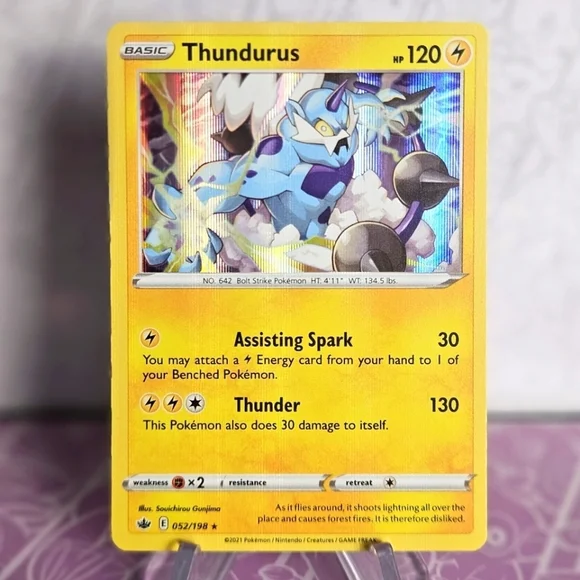 Thundurus 052/198 Pokémon TCG Holo Rare