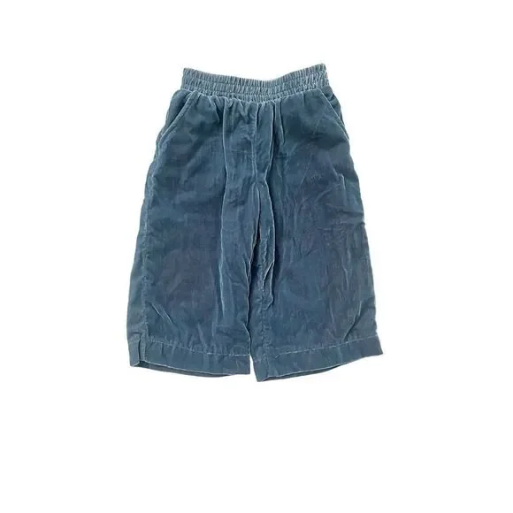 Gymboree Blue Velour Wide Leg Pants‎ Size 4 XS