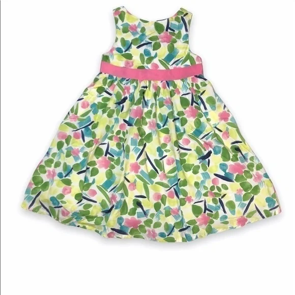 Gymboree Flower Garden Watercolor Party Dress‎ Girl 4