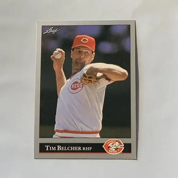 1992 Leaf Tim Belcher Cincinnati Reds Baseball Card #417‎