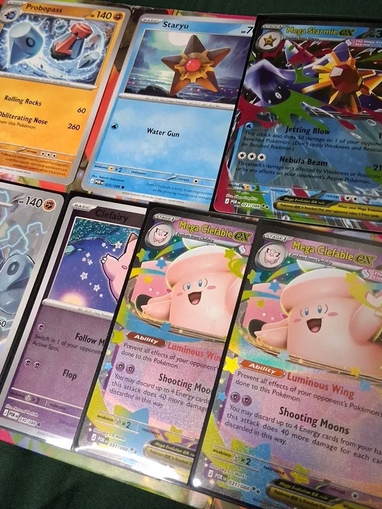 7ct Pokemon Mega Starmie ex + Mega Clefable ex & More ~ Pokemon Perfect Order