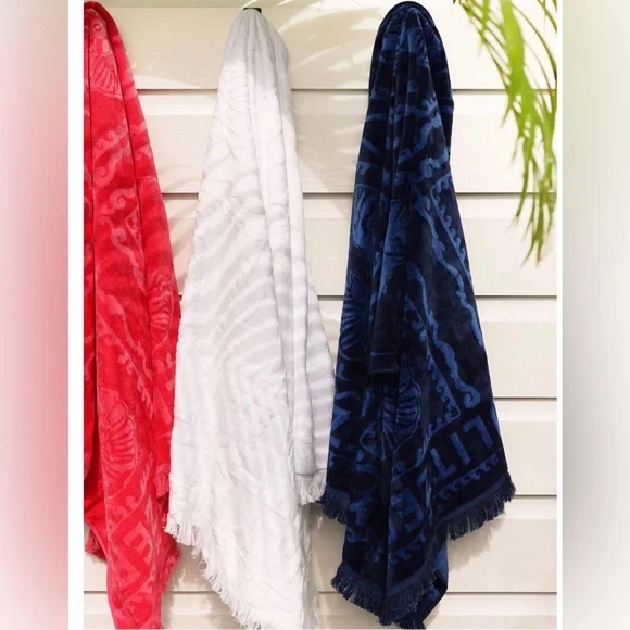 NWT Lilly Pulitzer White Beach Towel