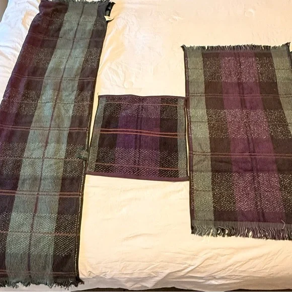 Vintage Ralph Lauren plaid towel set of 3