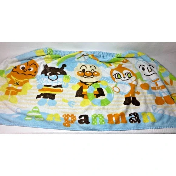 Anpanman Towel‎ Wrap Snaps Characters Anime Cute Japanese 36x19 Kids Waist