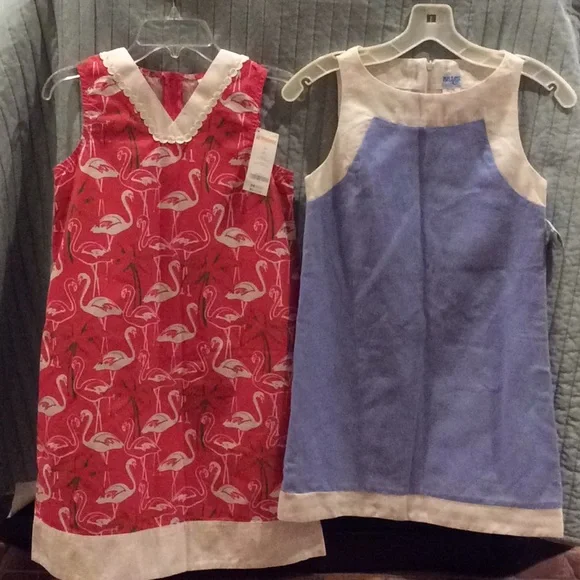 NEW Gymboree Luli & Me shift flamingo linen 12‎