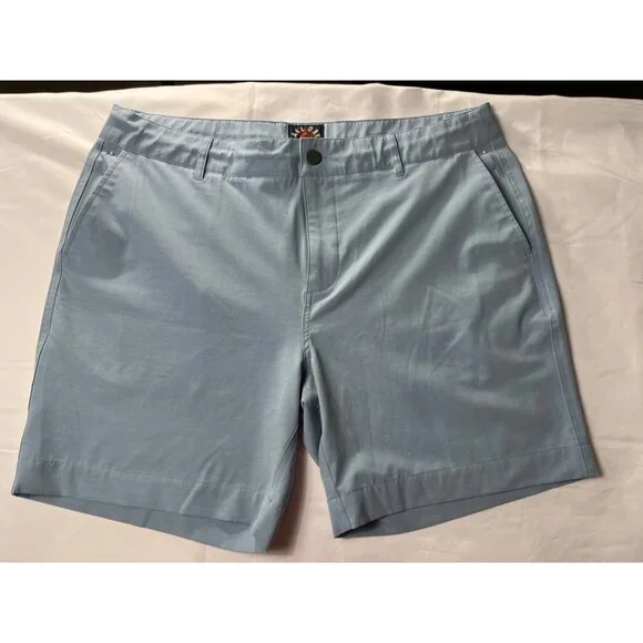 Faherty Mens Light Blue Casual Shorts Size 36 SKU 7099