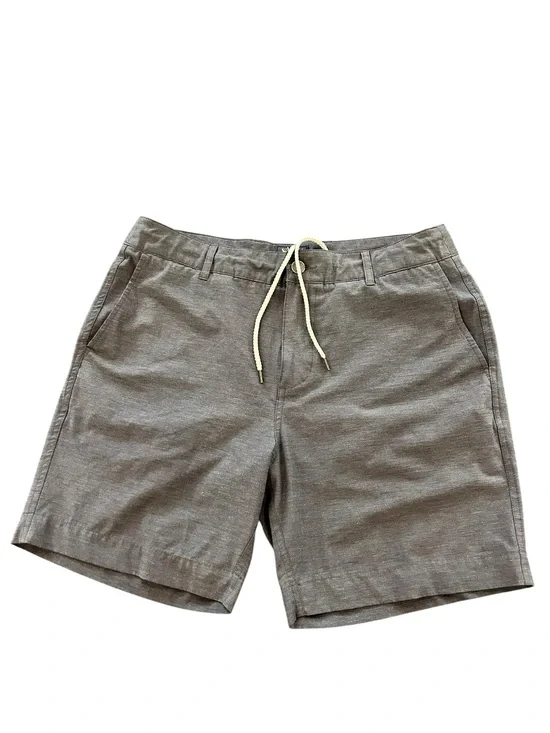 Faherty All Day Shorts Mens Size 33 Gray Hybrid Stretch Drawstring 7” EUC