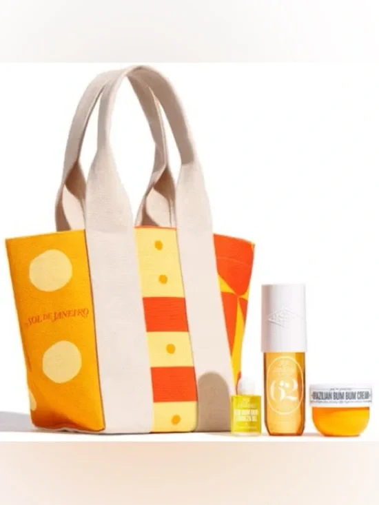 Sol de Janeiro The Sol Tote + Body Essentials Set Limited Ed Summer Skincare Kit