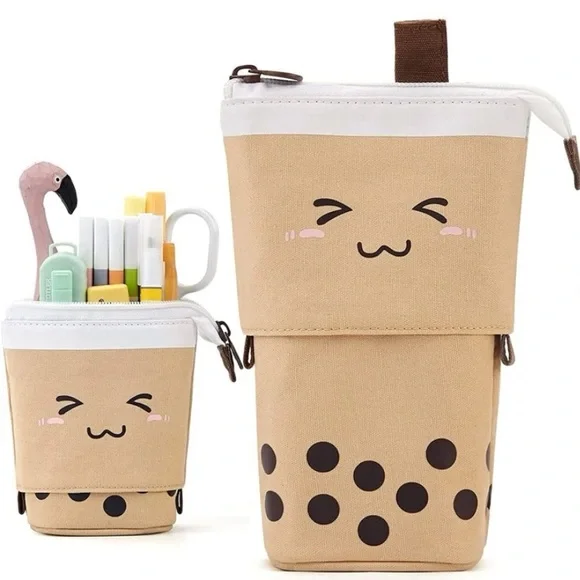 NEW! Boba Bubble Tea Pencil Case