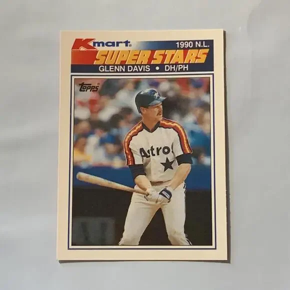 1990 Kmart Superstars Glenn Davis Baseball‎ Card